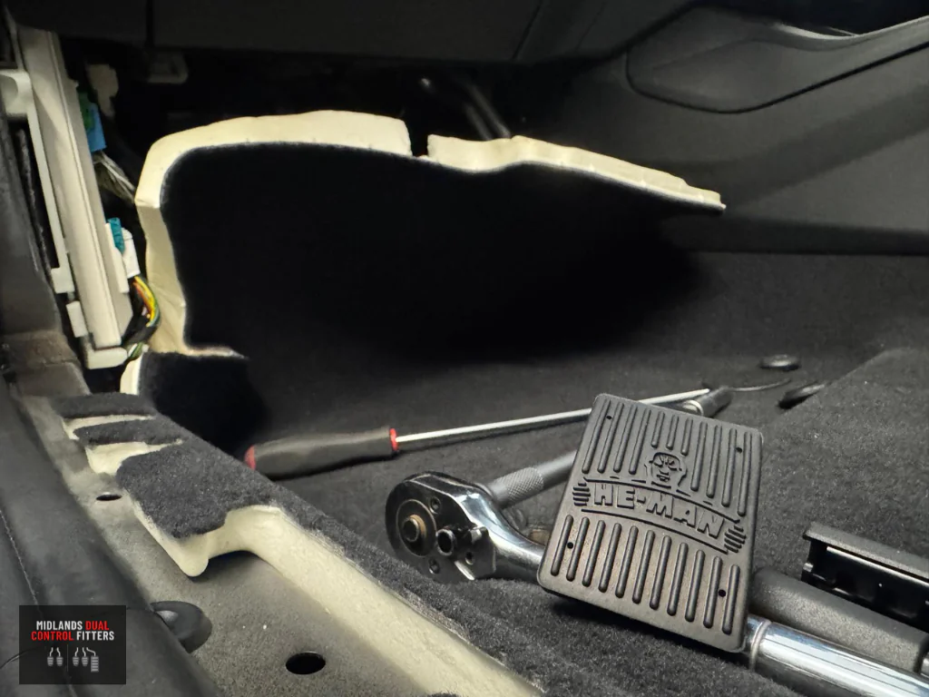 he man dual control pedal install by midlands dual control fitters